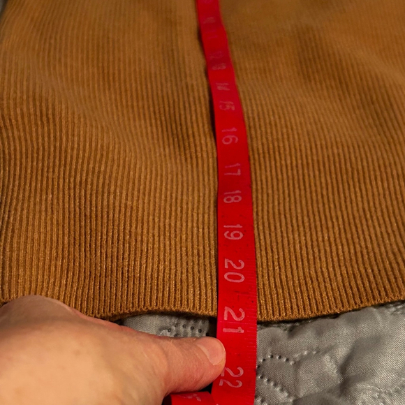 French Connection Ribbed Knit Scoop Back Sweater Caramel Women’s S - Picture 8 of 8